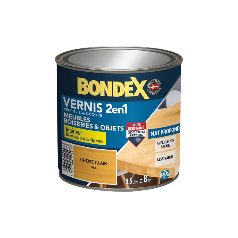 BONDEX VERNIS CHENE CLAIR MAT 500ML BONDEX - 446436