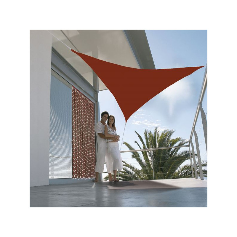 VOILE OMBRAGE TRIANG.3M TERRACOTTA JARDILINE - VSF 300 T