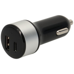ERARD Chargeur 2 USB A/C F - sur allume-cigare - 5V/2.4A + 5V/3A - noir et gr ERARD - 728318