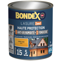 BONDEX BONDEX LASURE 2EN1 IND 15 5ANS 1L CH.D BONDEX - 439097