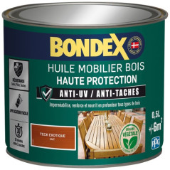 BONDEX BONDEX HUILE MOBILIER 0.5L TECK BONDEX - 441373