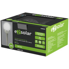 EZSOLAR BORNES SOLAIRE LED MULTICOL.X2 BLC FRD EZSOLAR - GL1041EZ