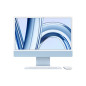 Apple iMac 24" écran rétina 4,5K 256 Go SSD 8 Go RAM Puce M3 CPU 8 cœurs GPU 8 cœurs Bleu Nouveau