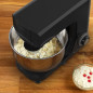 MOULINEX Robot pâtissier, 800 W, Bol 4.8 L, 6 vitesses + pulse, Kit pâtisserie + Balance de cuisine noire inclus, Essential YY