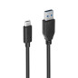 Câble USB C vers USB A Accsup 1 m Noir