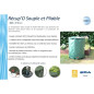 EDA - Récupérateur d'eau Souple et Pliable 500 L - avec Filtre en Filet + 2 Robinets - Résistant aux Intempéries - Ø 80 x H