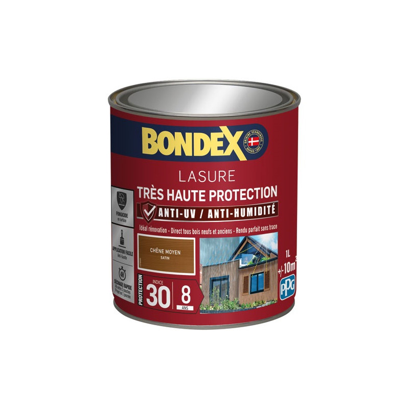 BONDEX BONDEX LASURE IND 30/8 ANS 1L CHENE MO BONDEX - 431932