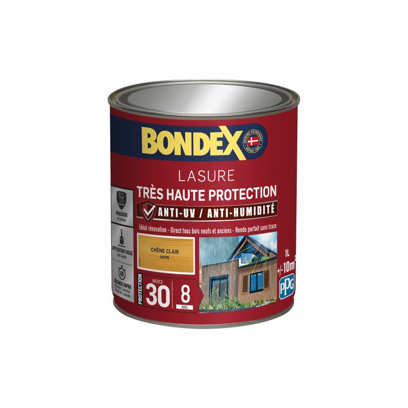 BONDEX BONDEX LASURE IND 30/8 ANS 1L CHENE CL BONDEX - 431930