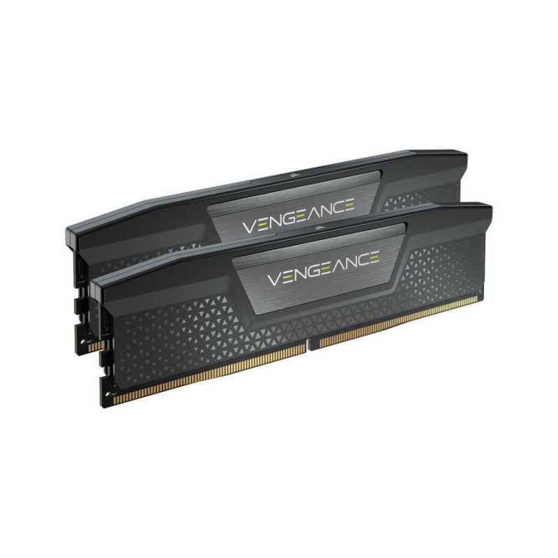 Mémoire RAM - CORSAIR - Vengeance DDR5 - 64GB 2x32GB DIMM -5200MT/s - Intel XMP - 1.25V - Noir (CMK64GX5M2B5600C40)
