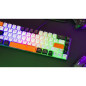Clavier Gaming - THE G-LAB - KEYZ-HYDRO-BKWO/FR - Membrane 60% 3 couleurs Noir + Blanc + Orange