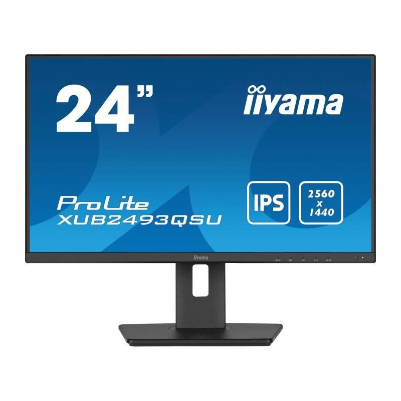 Ecran PC - IIYAMA - XUB2493QSU-B5 - 24 IPS LED WQHD 2560 x 1440 - 4ms - 60Hz - HDMI DP