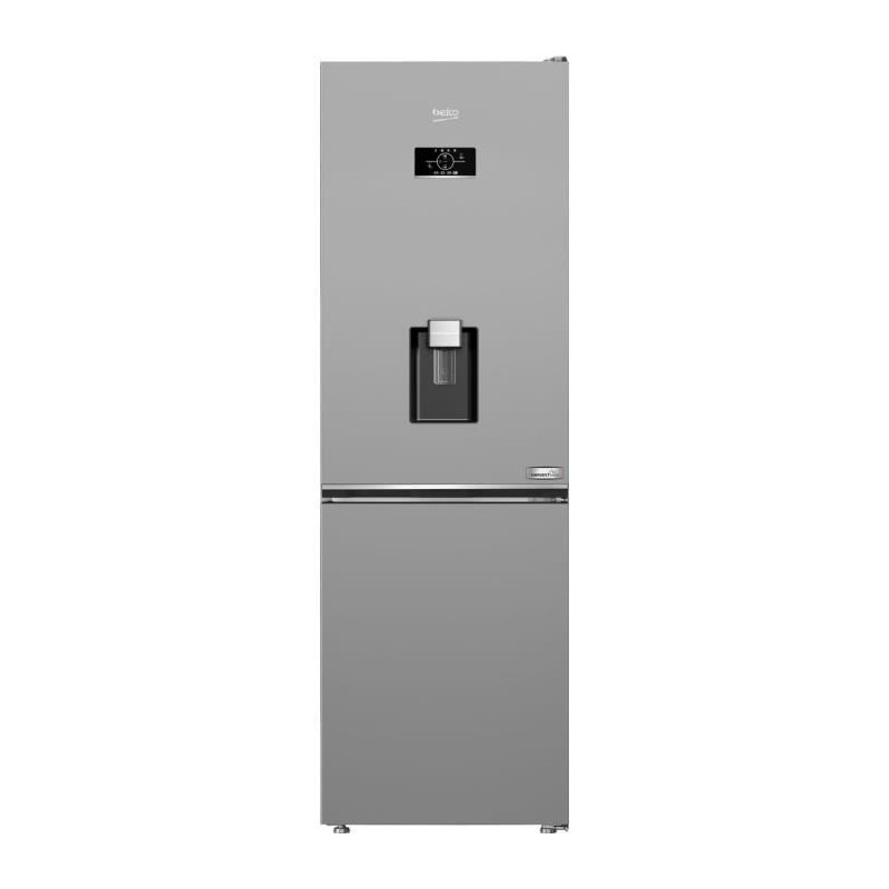 Réfrigérateur congélateur bas BEKO B3RCNE364HDS - 316 L (210+106) - gris acier