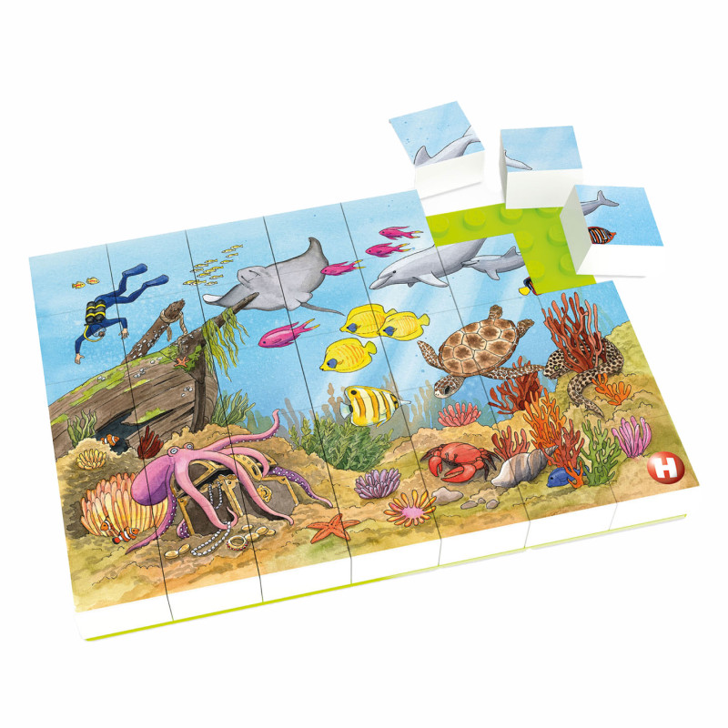 Hubelino Block Puzzle Underwater World, 35st. 410160