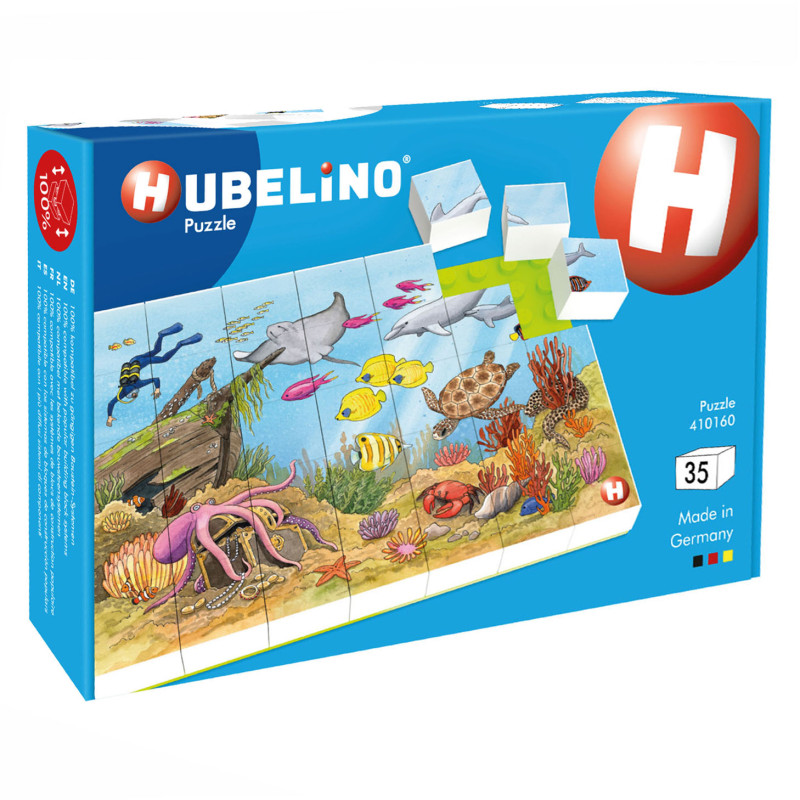 Hubelino Block Puzzle Underwater World, 35st. 410160