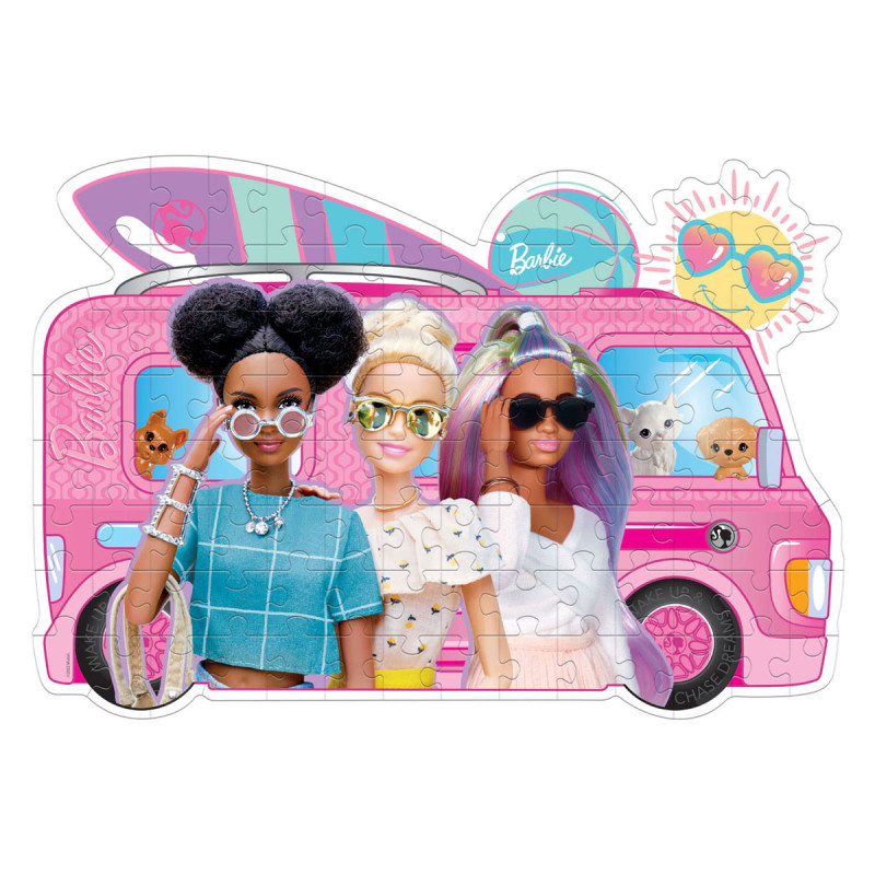 Clementoni Jigsaw Puzzle Super Color - Barbie Surf Bus, 104 pcs. 27162