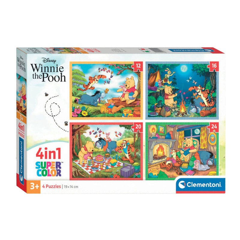 Clementoni Jigsaw Puzzle Color Disney Winnie the Pooh, 4in1 21514