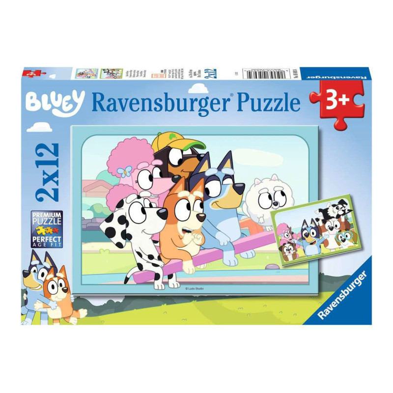 Ravensburger - Bluey Jigsaw Puzzle, 2x12pcs. 56934
