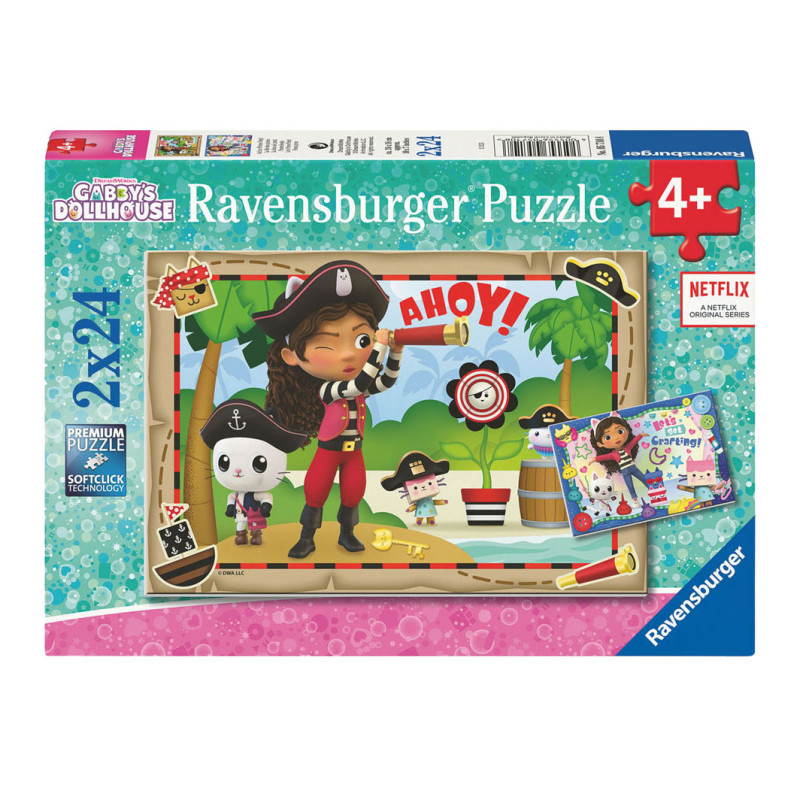 Ravensburger - Gabby's Dollhouse Jigsaw Puzzle, 2x24pcs. 57108