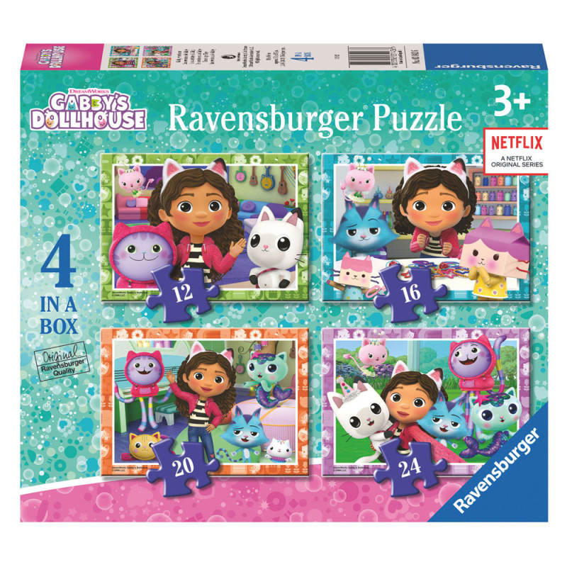 Ravensburger - Gabby's Dollhouse Jigsaw Puzzle 4in1 31436