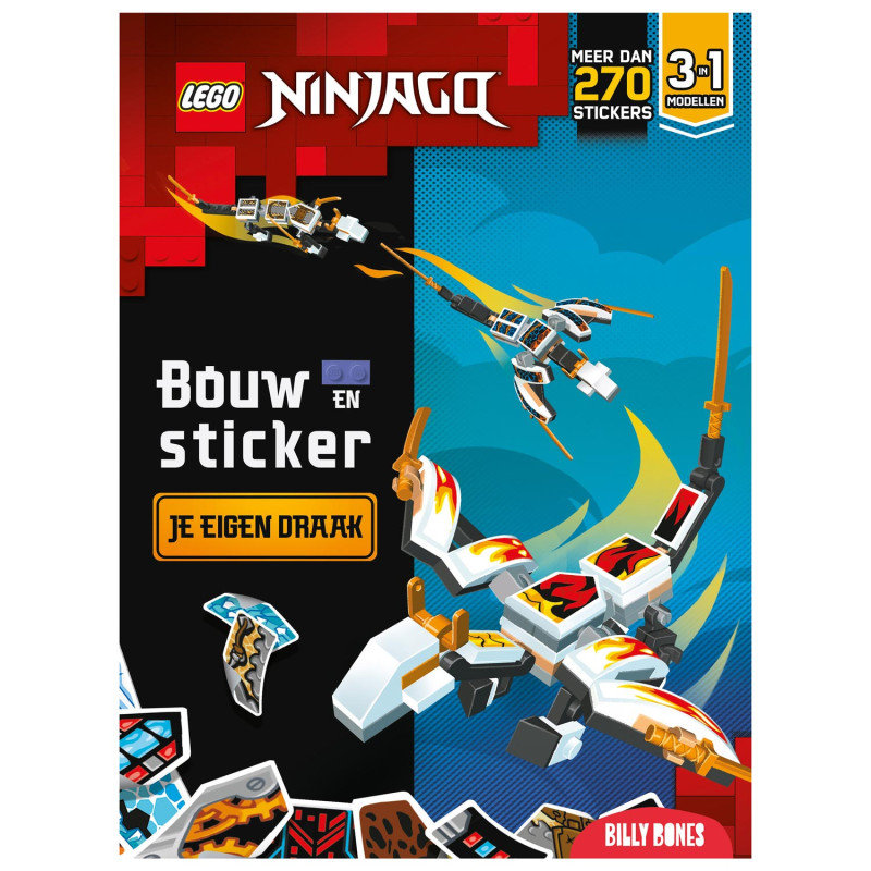 Lego - LEGO Ninjago Build & Sticker your own Dragon 3in1 Models 9789030508557