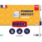 Couette tempérée DODO 220x240 cm - 2 personnes - Protection anti punaise, anti acarien - 300G/m² - Blanc - Fabriqué en Franc