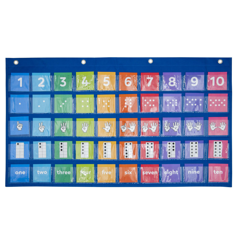 Achoka - Wall Map Numbers and Gestures with 50 Cards 30584
