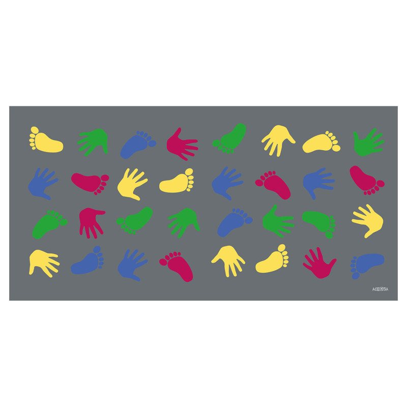 Achoka - Play mat Hands and Feet, 100x200cm 30623