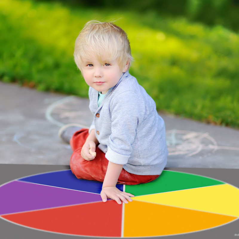 Achoka - Playmat Primary Color Circle, 100x100cm 30619