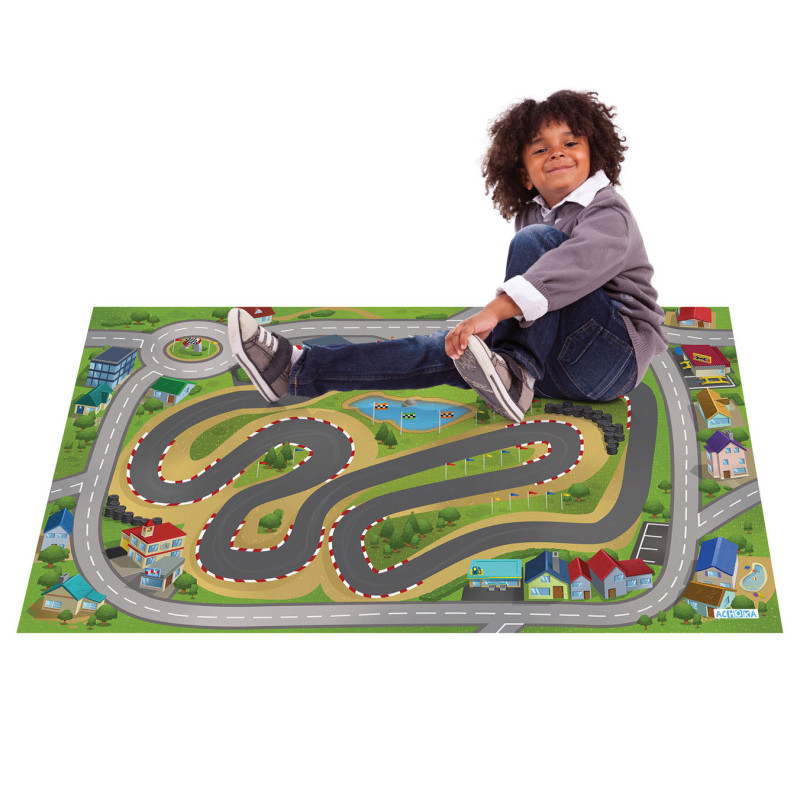 Achoka - Play mat Race track, 100x150cm 11744-E3