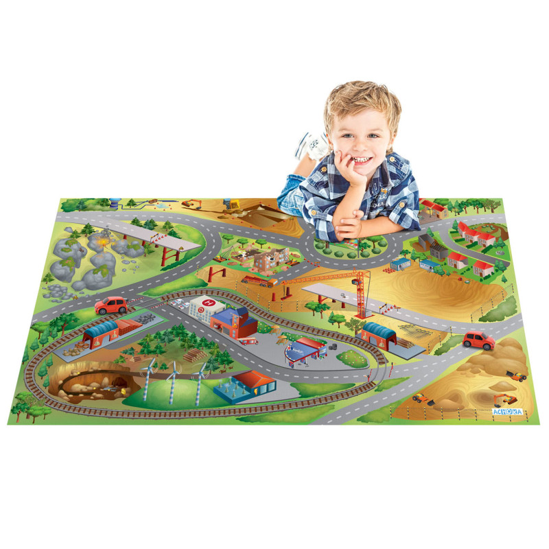 Achoka - Play mat City and Construction, 100x150cm 11230-E2