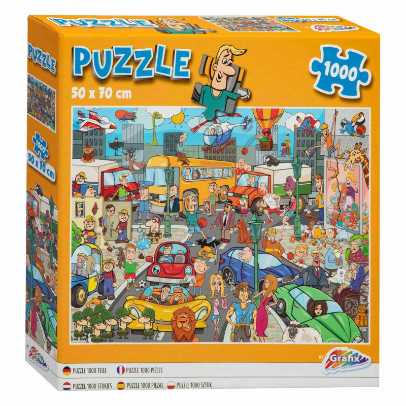 Grafix - Puzzle Comic Le carrefour 1000 pièces 400057