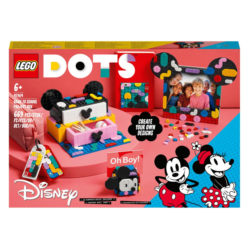 Lego - LEGO DOTS 41964 Mickey & Minnie Mouse: Back to School 41964