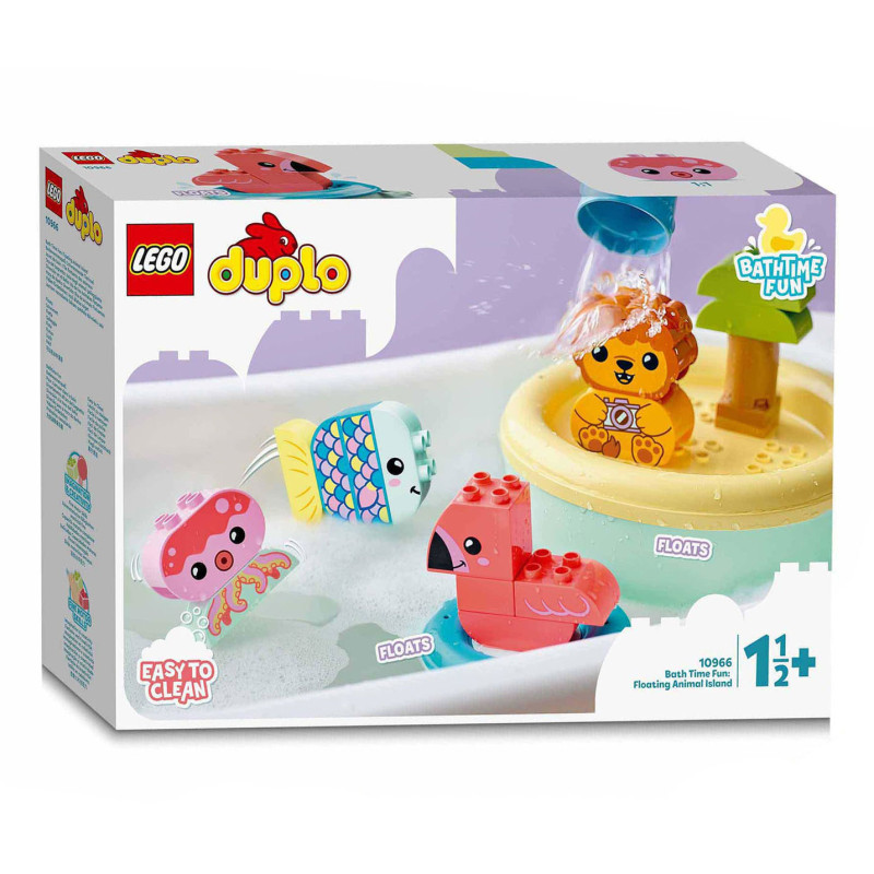 Lego - LEGO DUPLO 10966 Bath Fun: Floating Animal Island 10966