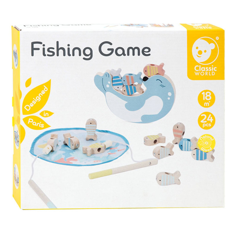 Classic World Wooden Fishing Game Seal, 24dlg. 20111