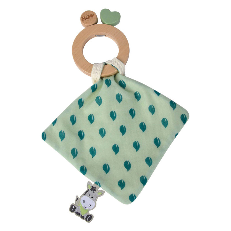 Eichhorn Baby HIPP Wooden Teether with Cuddle Cloth 100005871
