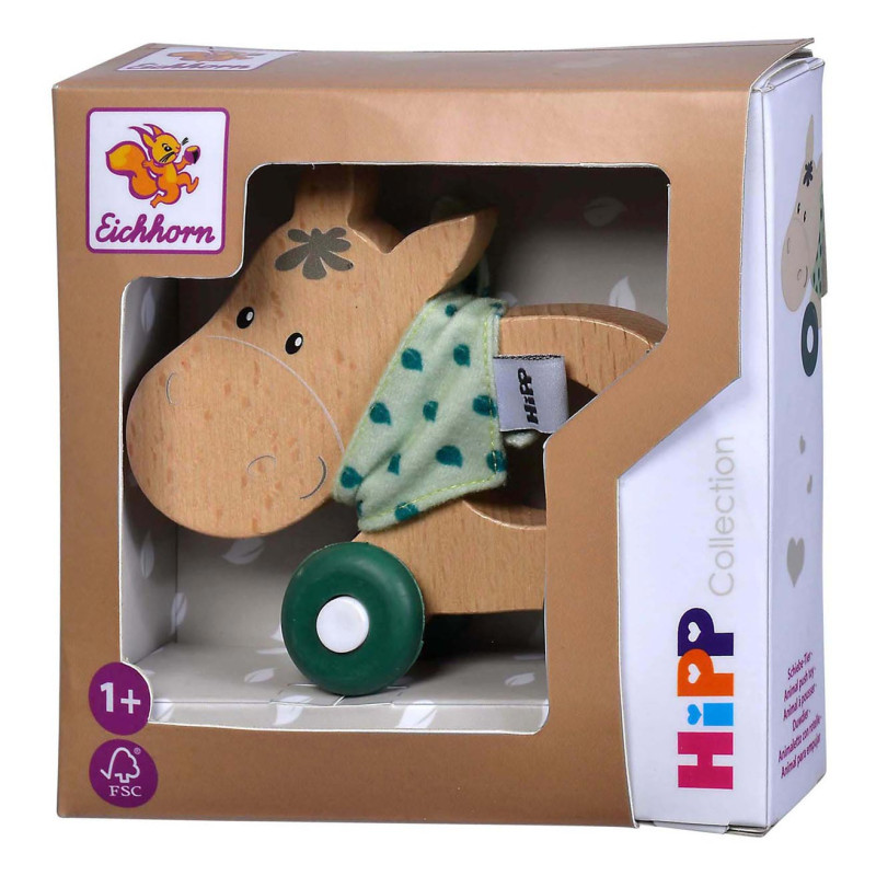 Eichhorn Baby HIPP Wooden Push Figure Donkey 100005867