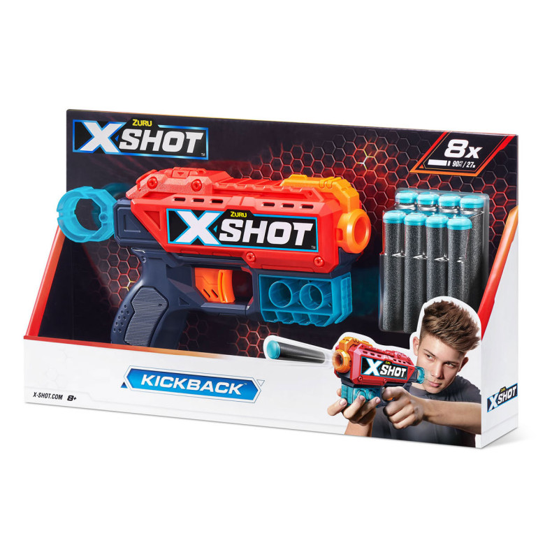ZURU X-Shot Kickback with 8 Darts 36184-2022