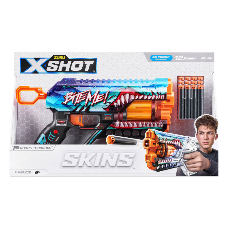 ZURU X-Shot Skins Griefer with 12 Darts 36561