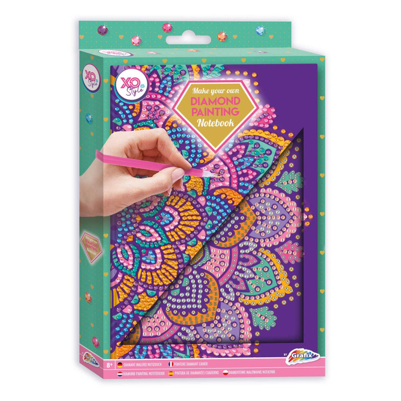 Grafix - Make your own Diamond Painting Notebook Purple 260021