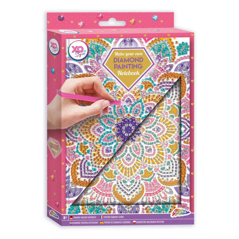 Grafix - Make your own Diamond Painting Notebook Pink 260021