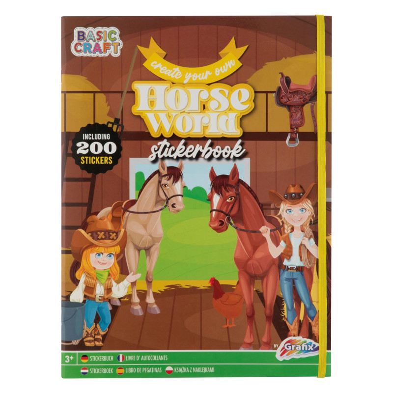 Grafix - Sticker Book Magic Horses, 200 stickers 100075