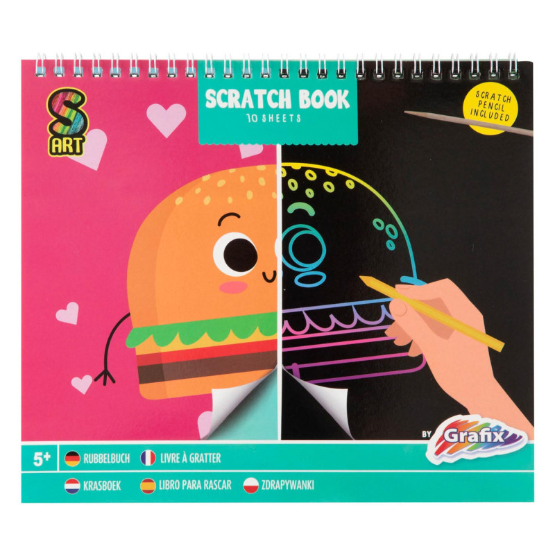 Grafix - Scratch Book Monster, 10 Sheets 220006/01