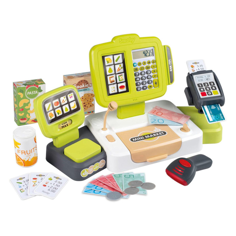 Smoby Cash Register with Accessories, 30 pcs. 350114