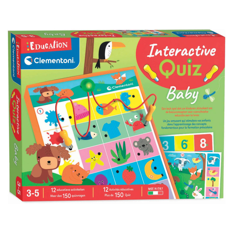 Clementoni Education - Interactive Quiz Pre-school Learning Game 56075
