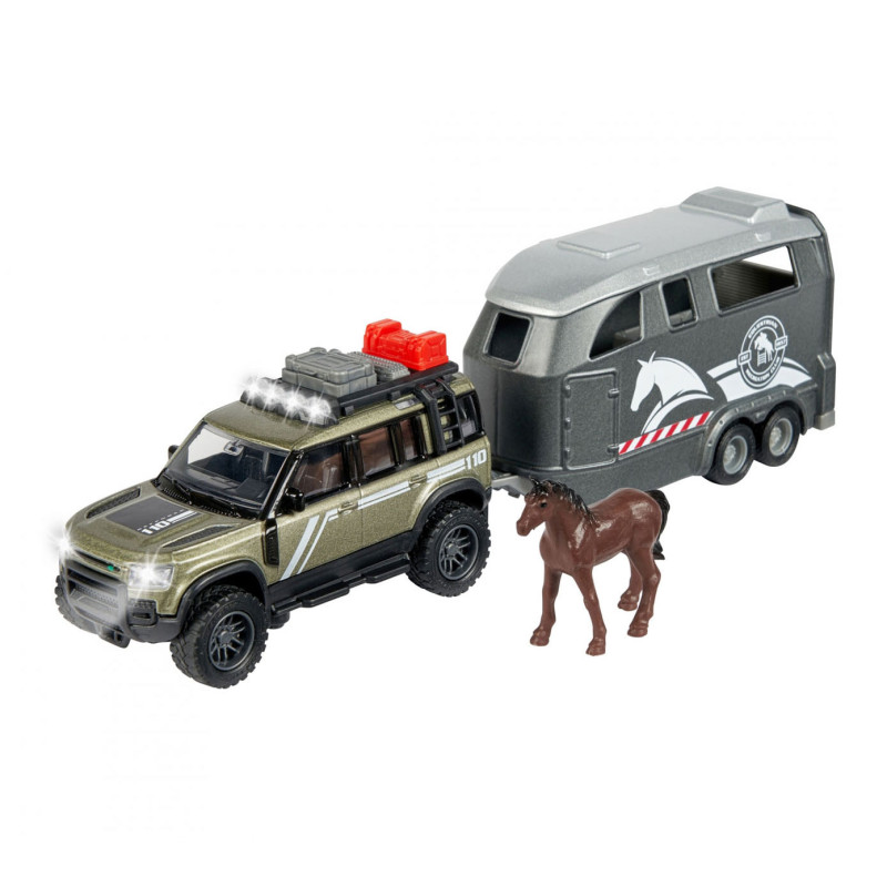Majorette Land Rover with Horse Trailer 213776000