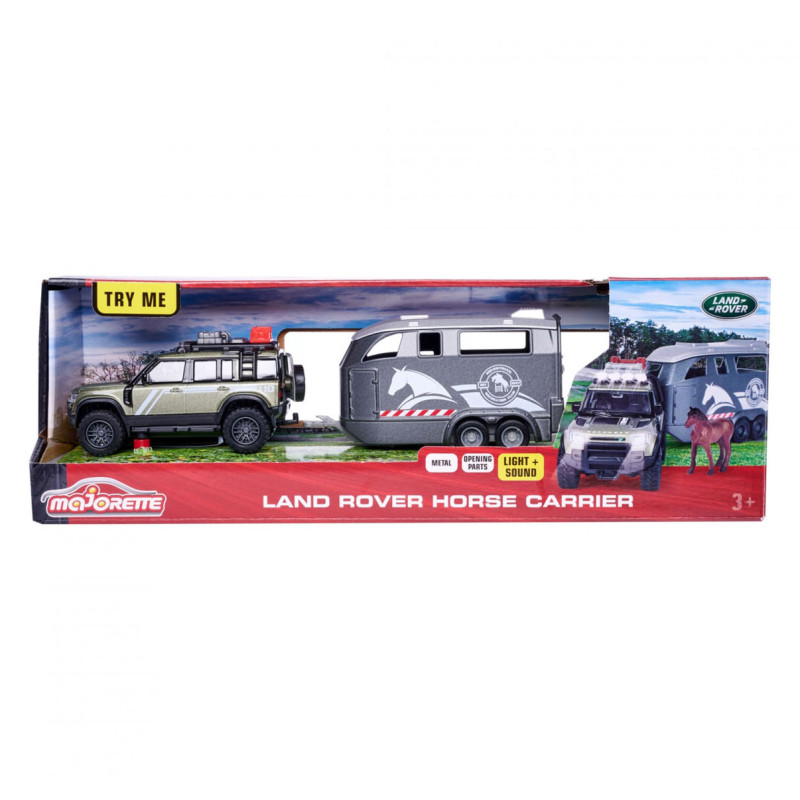 Majorette Land Rover with Horse Trailer 213776000