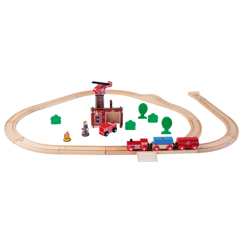 Eichhorn Train Track with Bridge Playset, 55dlg. 100006205