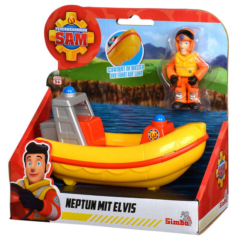 Simba - Fireman Sam Lifeboat with playing figure Elvis 109252584