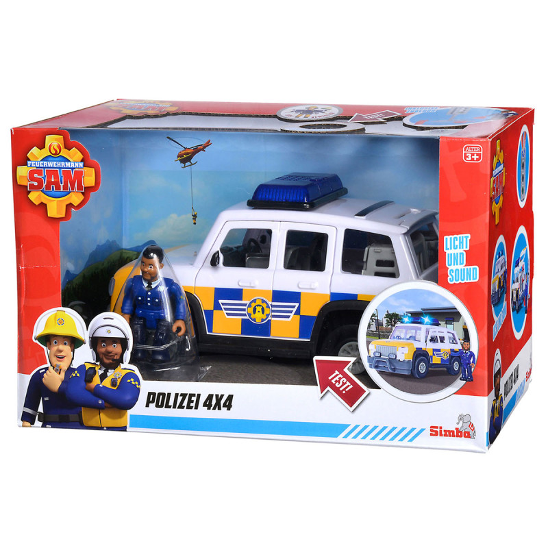 Simba - Fireman Sam Police Car with Play Figure 109252578
