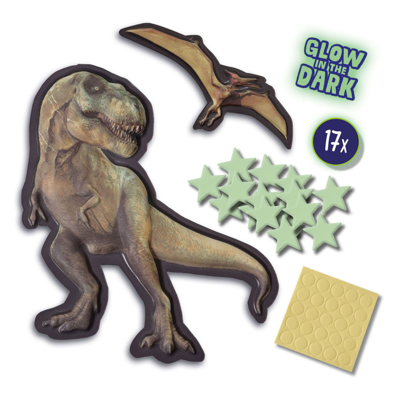 SES Mega Glowing T-Rex World Wall Stickers 25129